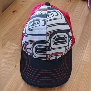Native Northwest Red and Black Graphic Cap